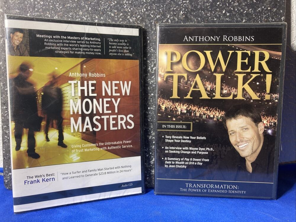 Anthony Robbins PowerTalk DVD And The New Money Masters Cd